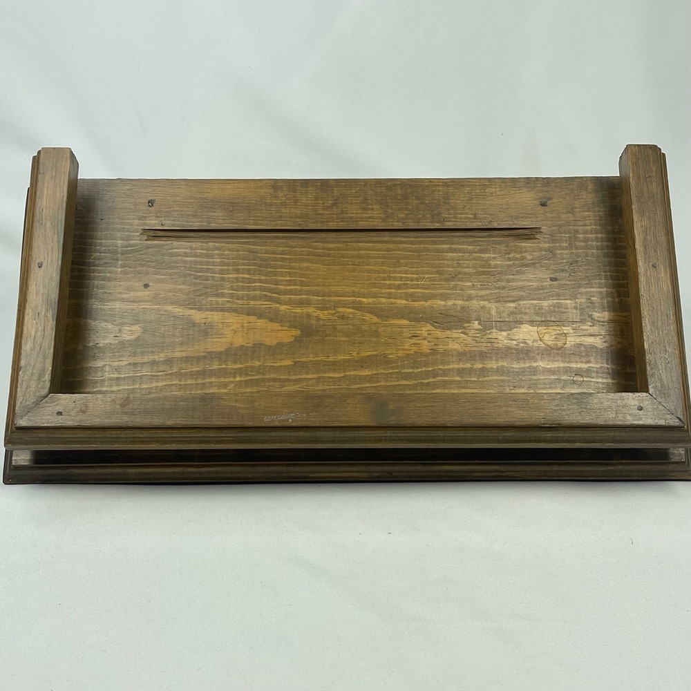 Vintage Solid Wood Wall Shelf Plate Display Rail 15" Rustic Farmhouse Hanging